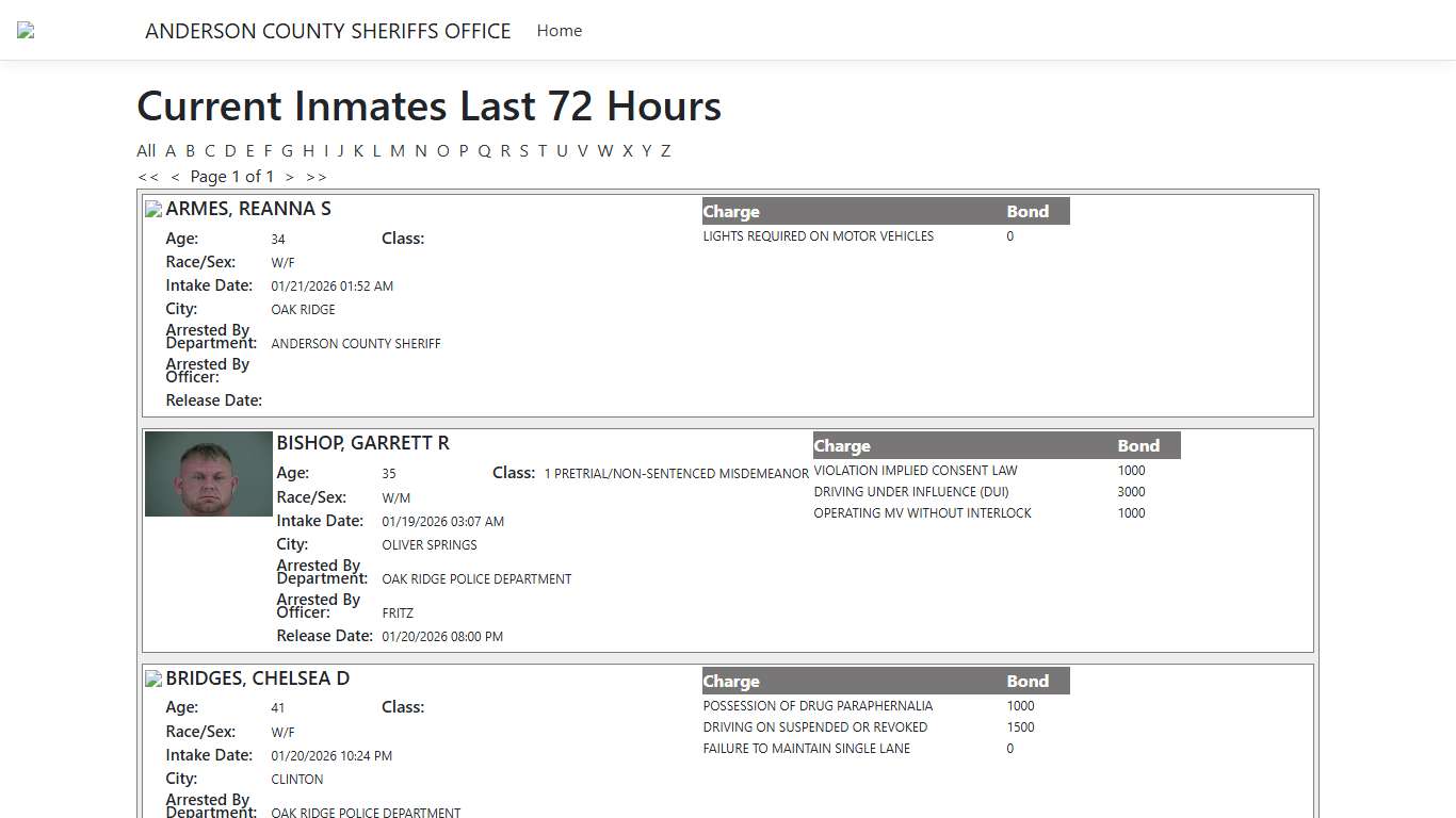 Inmates - ISOMS Portal